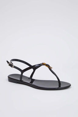 Trendyolmilla Shoes Siyah Jelly Parmak Aras? Kad?n Sandalet TAKSS25SD00065  фото 12