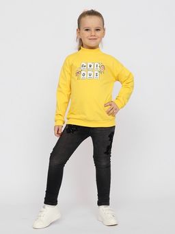 CRB wear/CWKG 63305-30-336 Водолазка для девочки,желтый/Ex.Cherubino