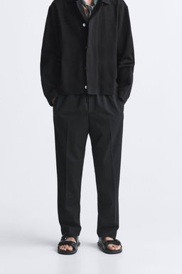 COMFORT FIT JOGGER WAIST TROUSERS - Zara фото 2