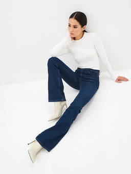 Утепленные Женские Джинсы Клеш Ут. Начёс - Mossmore фото 17