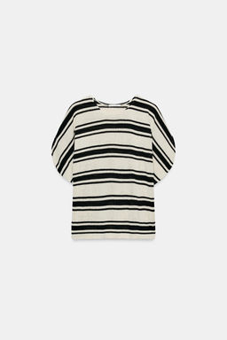 TOP R?STICO MANGA CAPA / Crudo / Negro - Zara фото 8