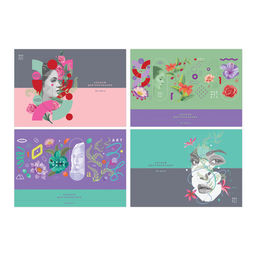 Альбом для рисования BG А4 32л. на скрепке "Abstraction" (АР4ск32 11840) обложка картон