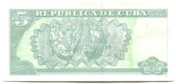 Банкнота 5 песо 2019 года Куба