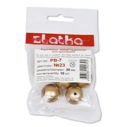 Бусина Zlatka пластик PB-7 20 мм 10 шт СК/Распродажа №13 синий  фото 4