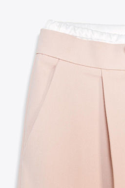 WIDE-LEG TROUSERS WITH DOUBLE WAISTBAND - Zara фото 47
