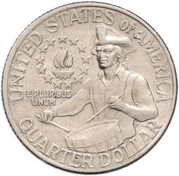 Монета 1/4 доллара (25 центов) 1976 года США 200 лет независимости США
