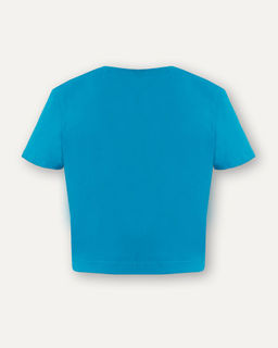 Укороченная футболка с декоративной драпировкой - Incity фото 3