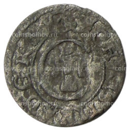 Солид 1634-1654 года Шведская оккупация Риги  Королева Кристина