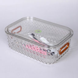 Контейнер для хранения с крышкой "ЛАМИНГТОН", цвет прозрачный, 25*17*8.5см