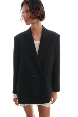 BLAZER CRUZADA OVERSIZE / Negro - Zara фото 2