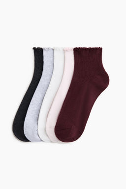 Pack de 5 calcetines tobilleros