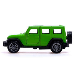 Машина металлическая Крузер, 1:48, инерция, открываются двери, цвет зелёный - Автоград фото 2