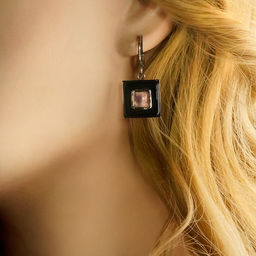 Серьги из муранского стекла MATRIX