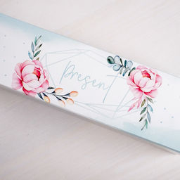 Цена за 5 шт. Коробка для макарун, кондитерская упаковка, «Сладкий подарок» 18 х 5.5 х 5.5 см