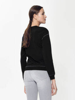 CONTE Хлопковый свитшот с мерцающим рисунком Disney LD 949 royal black - Conte elegant фото 2