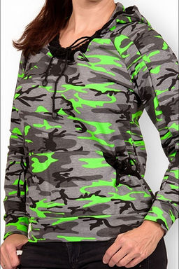 Толстовка с капюшоном, футер с лайкрой, салат (223-3) - Плиона фото 4