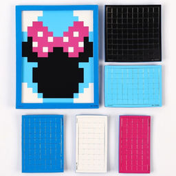 Мозаика 3 в 1 Единорог и Минни Маус, аквамозаика, термомозаика и мозаика из EVA, 4+