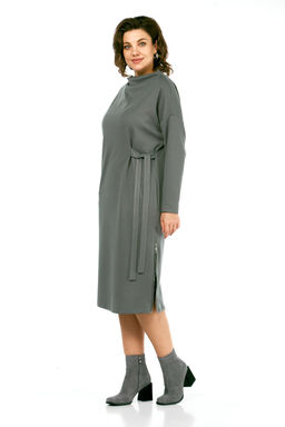 Платье Olga Style С976 серо-зеленый