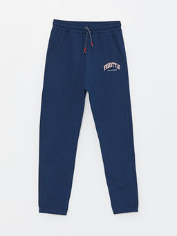 Beli Lastikli Bask?l? Erkek ?ocuk Jogger E?ofman Alt?