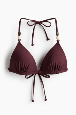 Top de bikini push-up con copas de tri?ngulo