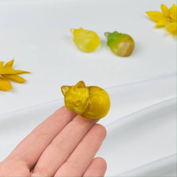 Фигурка Кошка из Флюорита - Радуга самоцветов фото 2