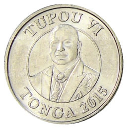 Монета 5 сенити 2015 года Тонга