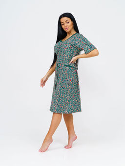 Халат женский, цвет зеленый