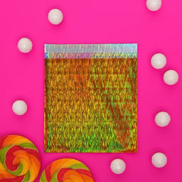 Цена за 50 шт. Пакет подарочный голографический с липкой лентой, «Звездное небо», 10×10+2 см