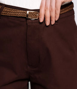Брюки #ОКТ215001, шоколадный