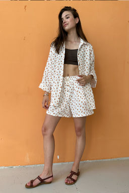 Костюм муслин SET019/25/Белый, бежевый - M&G all natural фото 2