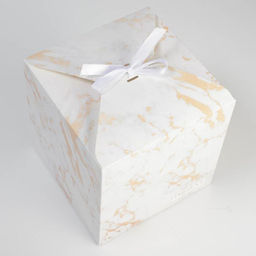 Коробка подарочная складная, упаковка, «Мрамор», 18 х 18 х 18 см