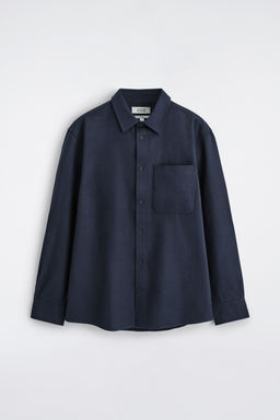 CAMISA MEZCLA DE ALGOD?N CEPILLADO RELAXED FIT - H&m фото 2