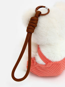 Мягкая игрушка на подвесе «Мишка в очках» 12 см