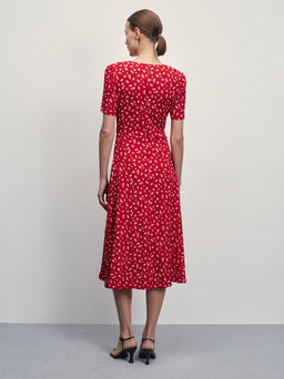 Платье миди с узлом / Zarina  фото 5