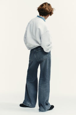 TRF HIGH-WAIST EXTRA WIDE-LEG JEANS - Zara фото 5