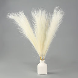 Сухоцветы искусственные «Пампасная трава», 43 см, 3 шт., молочный