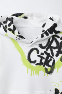 GRAFFITI PRINT HOODIE - Zara фото 3