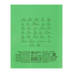 Комплект тетрадей из 20 штук, 12 листов в линию КПК Зелёная обложка - Calligrata фото 4