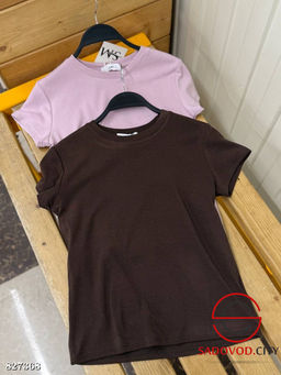 Футболка женская однотонная