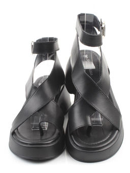 08-XT148-011 BLACK Босоножки женские (натуральная кожа) - Фабричный китай фото 10