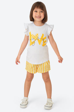 Летний хлопковый костюм с лайкрой для девочки Bonito  фото 27