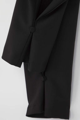Siyah Paca Dugme Detayl? Wide Leg ve Havuc Olabilen Kumas Pantolon TWOAW26PL00032