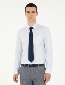 A__k Mavi Regular Fit Uzun Kollu Basic G_mlek