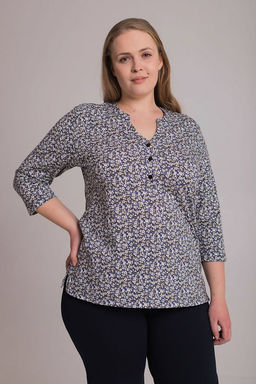 Футболка М324146сб синий/бежевый