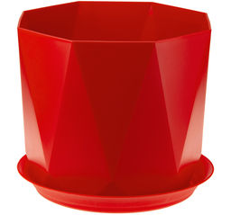 Кашпо ПРИЗМА d.220 мм 4,7 л с поддоном М3139 - Полимербыт фото 3