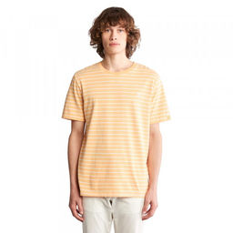Мужская футболка Timberland SS Timberchill Stripe Tee оранжевая
