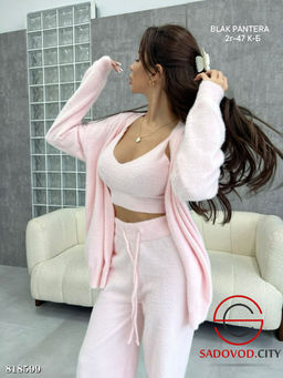 Костюм тройка майка, штаны и кардиган