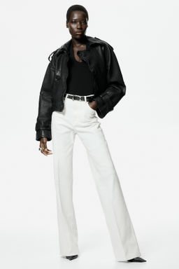 Pantal?n bootcut con cintur?n - H&m фото 5