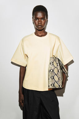 CAMISETA DE ALGOD?N CON PANELES DE POPELINA - H&m фото 3