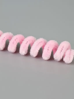 Синельная проволока, набор 100 шт, размер 1 шт 30х0,8 см, цвет розовый